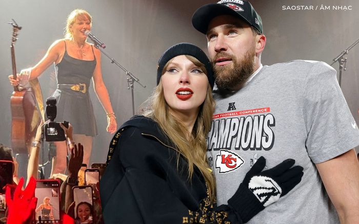 Taylor Swift xuất hiện biểu diễn trong đêm nhạc do bạn trai cầu thủ tổ chức
