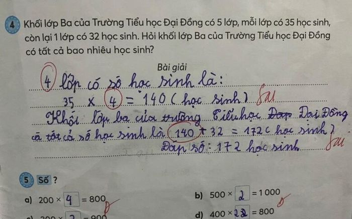 Bài toán tiểu học gây 'xoắn não': Cô giáo chấm sai, học trò lại được bênh vực