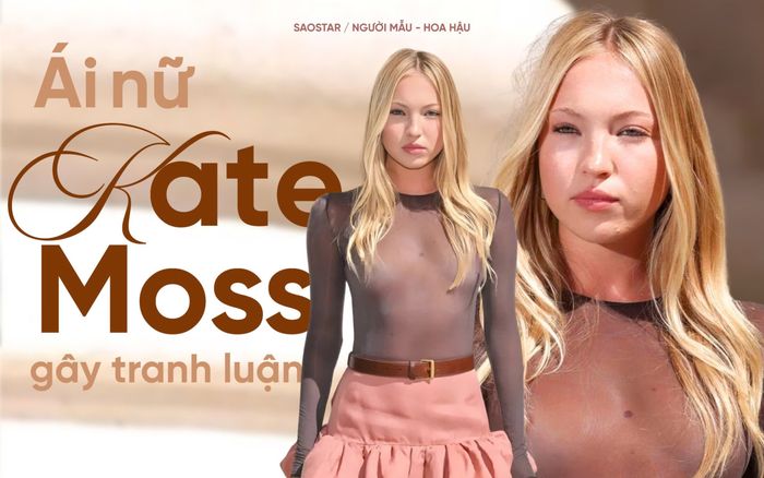 Ái nữ Kate Moss gây tranh luận với chiếc áo khiếm nhã
