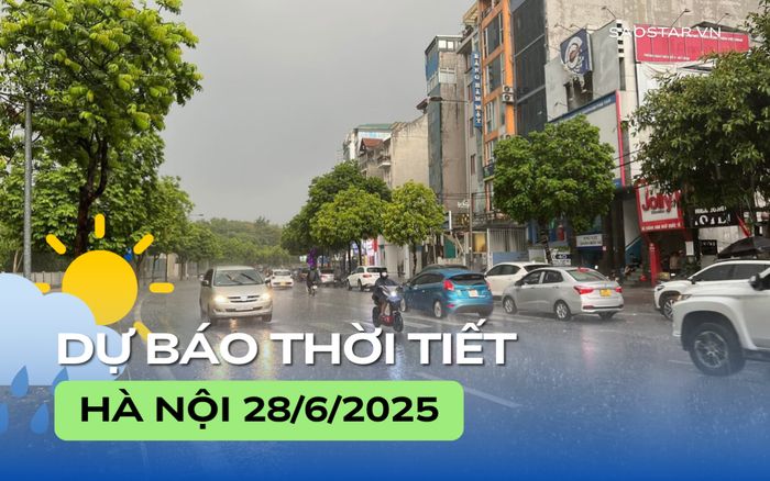 Dự báo thời tiết thành phố Hà Nội trong ngày 28/6