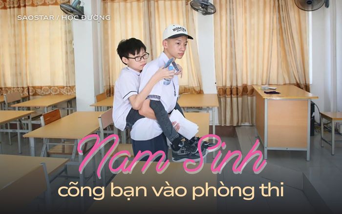 Nam sinh cõng bạn vào phòng thi ở Quảng Ninh: Gieo mầm tử tế giữa đời thường
