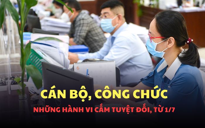 Cán bộ, công chức cần biết: Những việc bị nghiêm cấm từ ngày 1/7 theo luật mới