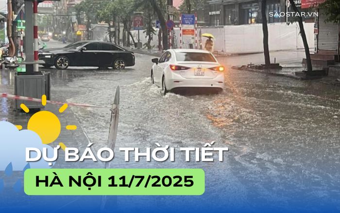 Dự báo thời tiết thành phố Hà Nội trong ngày 11/7