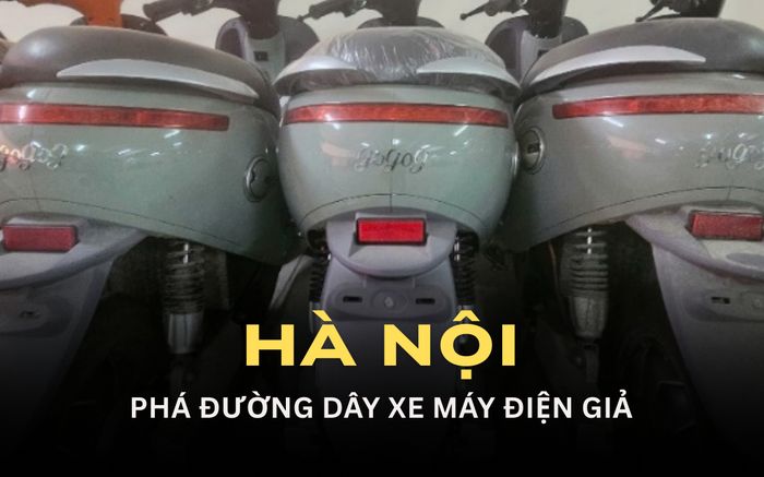 Lại phá đường dây xe máy điện giả