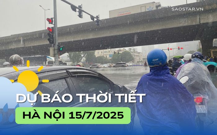 Dự báo thời tiết thành phố Hà Nội ngày 15/7