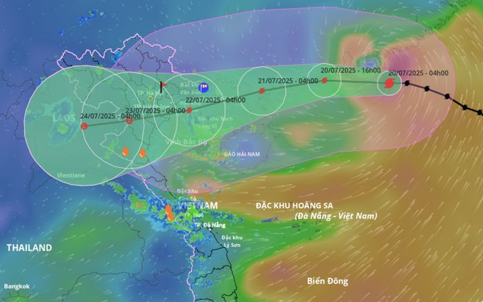 Bão số 3 Wipha sắp đạt cường độ cực đại