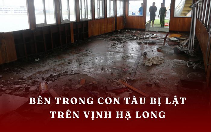 Hình ảnh bên trong con tàu bị đắm trên Vịnh Hạ Long