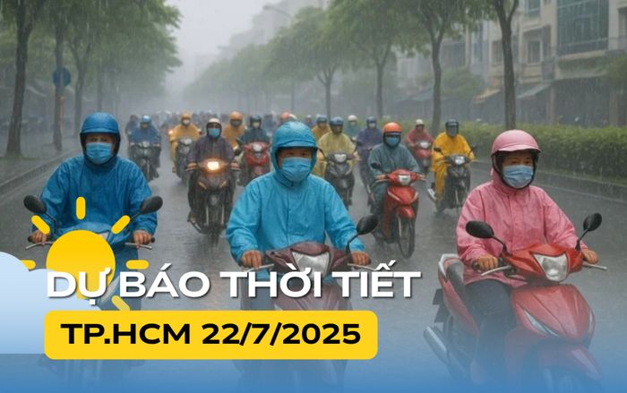 Thời tiết ngày mai (22/7) tại TP.HCM và Nam Bộ