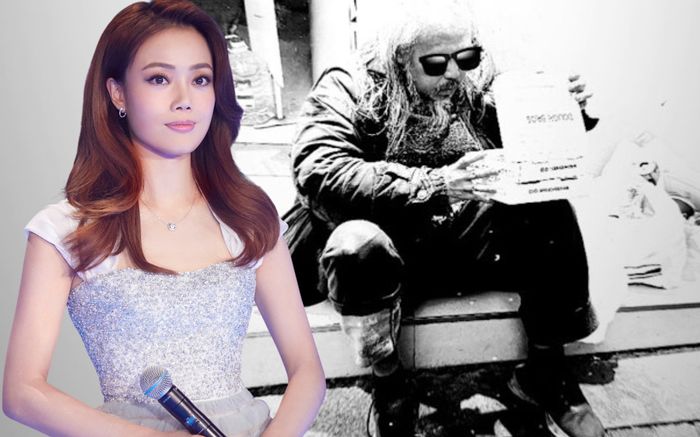 Ấm lòng nữ ca sĩ tặng đồ ăn cho người đàn ông vô gia cư giữa bão Wipha