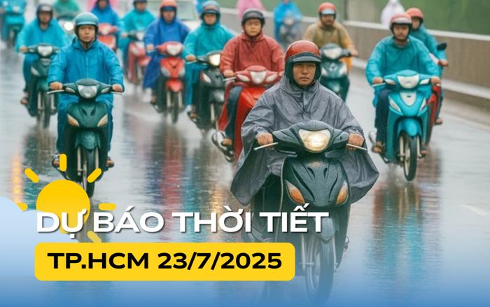 Thời tiết ngày mai (23/7) tại TP.HCM và Nam Bộ