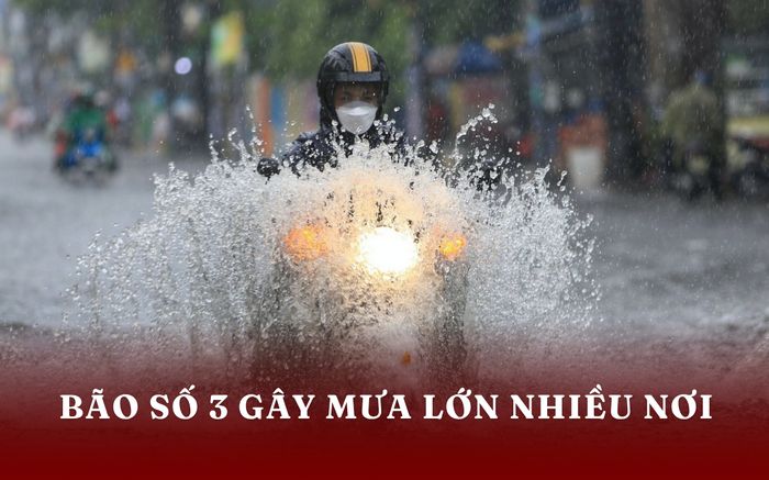 Bão số 3 gây mưa đặc biệt lớn, nhiều nơi ở Ninh Bình và Thanh Hóa ngập úng cục bộ