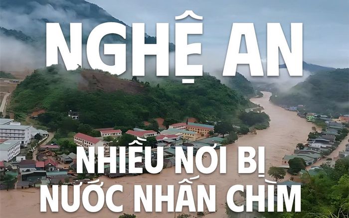 Chùm ảnh: Lũ lên nhanh, nhiều nơi ở Nghệ An bị 'biển nước' nhấn chìm
