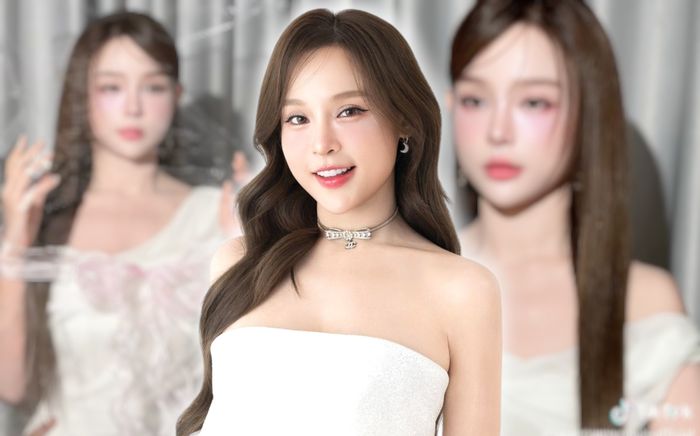 Huyền Baby gia nhập 'trend búp bê', làn da trắng phát sáng khiến netizen không thể rời mắt