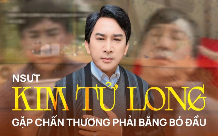Thực hư hình ảnh NSƯT Kim Tử Long gặp chấn thương phải băng bó đầu, lộ rõ vẻ nhợt nhạt ở viện