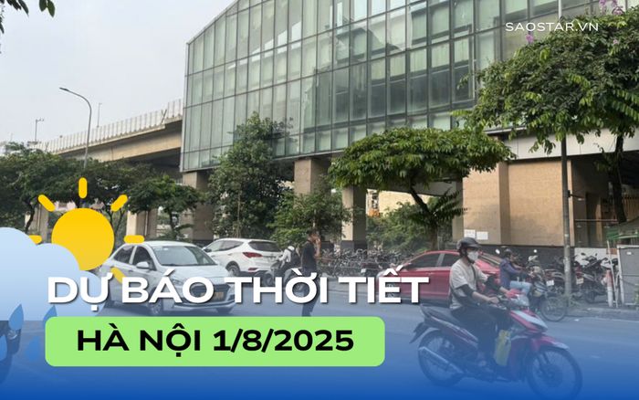 Dự báo thời tiết thành phố Hà Nội trong ngày 1/8