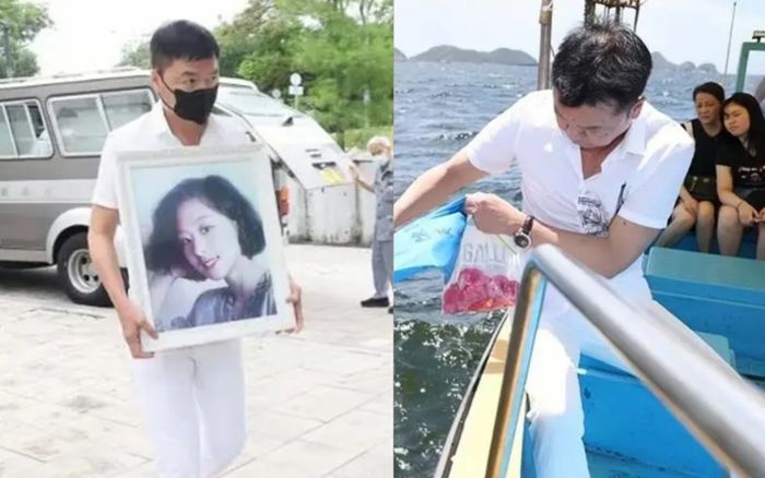 Vợ qua đời vì bệnh gan, nam diễn viên đau lòng đem tro cốt rải xuống biển