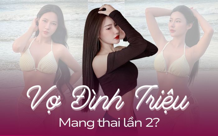Vợ thủ môn Đình Triệu mang thai?