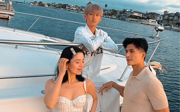 Bất ngờ thái độ của con trai Lệ Quyên khi chụp ảnh với Lâm Bảo Châu