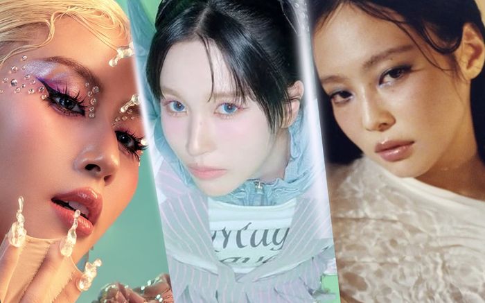 Trend mắt màu, mi lấp lánh gây sốt mùa hè 2025