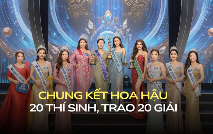Một đêm 'nở rộ' 1 hoa hậu, 6 á hậu và 13 giải phụ: Ai thi cũng có phần!