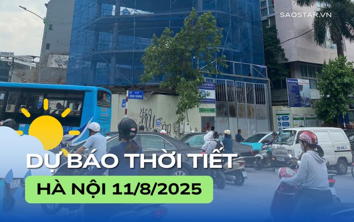 Dự báo thời tiết thành phố Hà Nội trong ngày 10/8