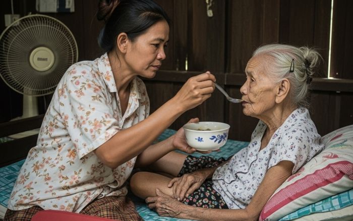 Con dâu chăm mẹ chồng bệnh tật hơn 10 năm, cuối cùng bị đuổi đi tay trắng