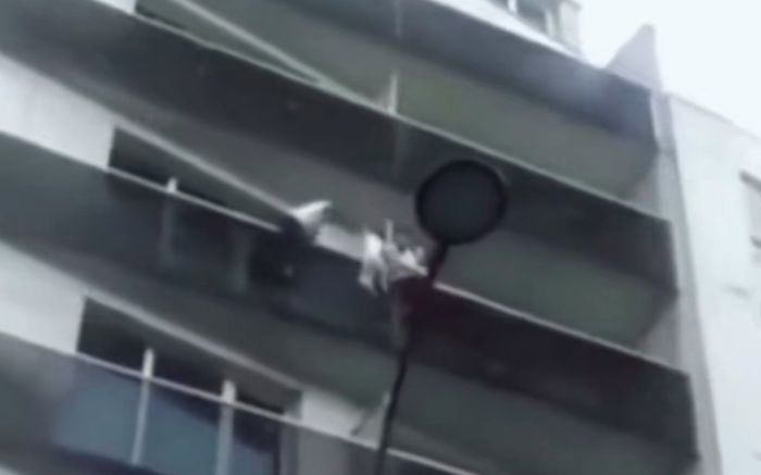 Nam thanh niên 'người nhện' gây sốt khi tay không leo tường cứu bé trai