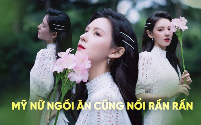 Mỹ nữ ngồi ăn cũng nổi rần rần vì đẹp thoát tục, sững sờ vì 1 chi tiết trên cơ thể