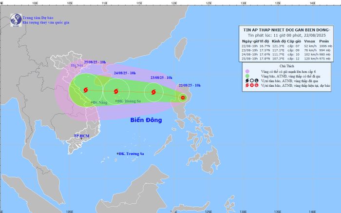 Bão sắp vào Biển Đông: Áp thấp nhiệt đới mạnh dần, gió giật cấp 14