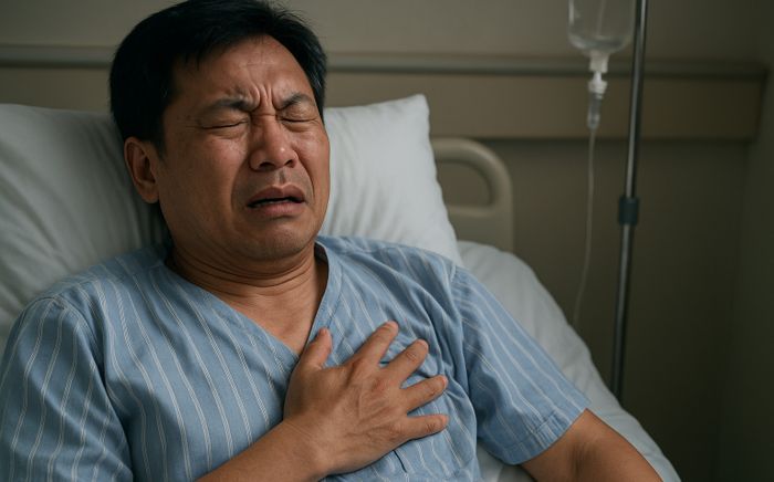 Người đàn ông nguy kịch sau một cơn đau ngực, sự sống tính theo giây