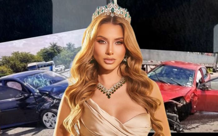 Hoa hậu gặp nạn giao thông, con gái nhỏ thoát chết trong gang tấc