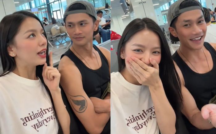 Cặp đôi hot nhất phim 'Mưa Đỏ' gây sốt với khoảnh khắc tại sân bay