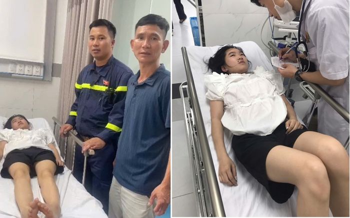 Công an Hà Nội vượt 'biển người' đưa bé gái ngất xỉu khi xem diễu binh đi cấp cứu gây xúc động