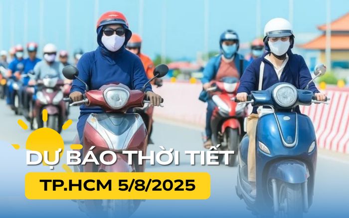 Thời tiết ngày mai (5/8) tại TP.HCM và Nam Bộ
