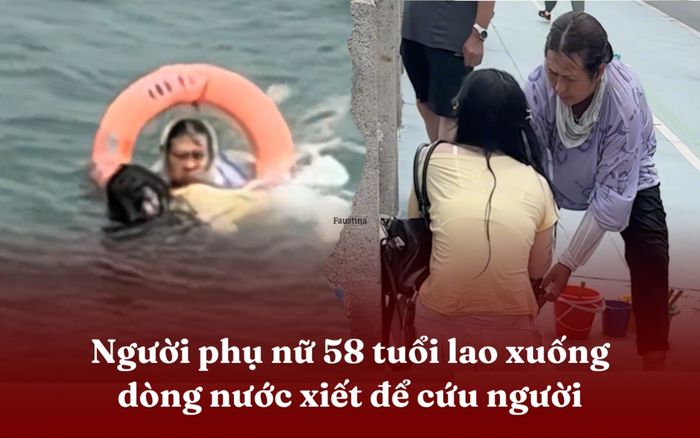 Nữ du khách vô tình rơi xuống biển, người phụ nữ 58 tuổi vội lao mình xuống cứu