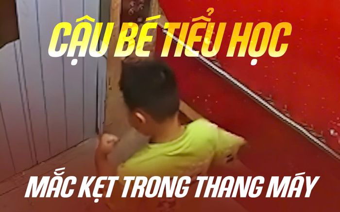 Bị mắc kẹt trong thang máy cậu bé tiểu học gây sốt mạng xã hội khi bình tĩnh đứng đọc thơ