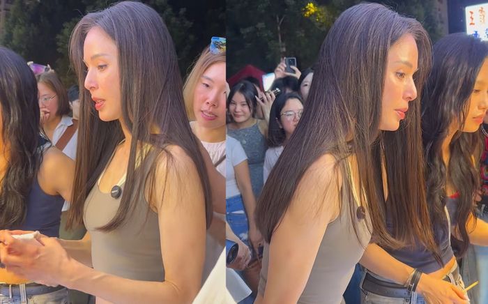 Nữ diễn viên 59 tuổi gây sốc với nhan sắc thật khi xuất hiện tại chợ đêm