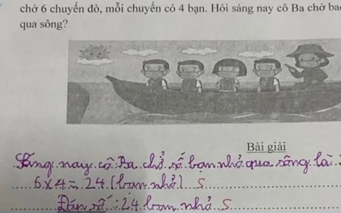 Bài toán '6x4=24' bị chấm sai, cô giáo đưa ra lời giải thích khiến nhiều người vỡ lẽ