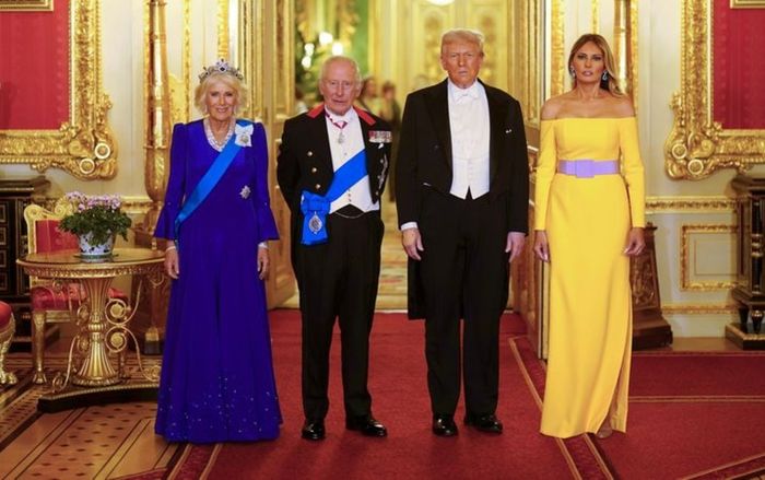 Vua Charles III và ông Trump phát biểu tại bữa tiệc tối xa hoa