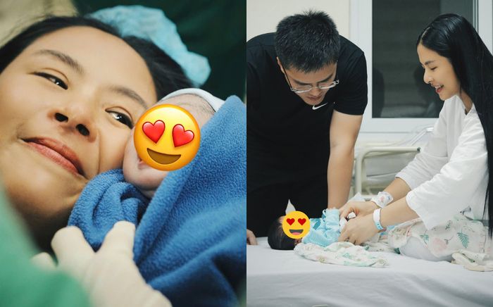 Hoa hậu Ngọc Hân sinh con đầu lòng