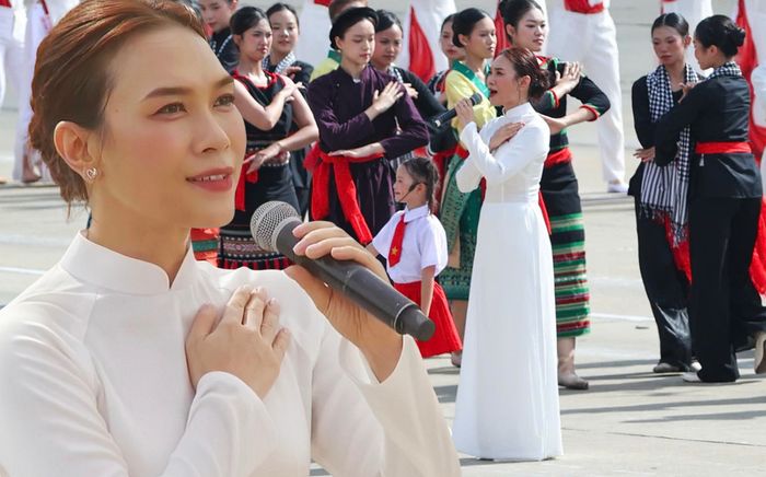 Mỹ Tâm tuyệt đối tinh tế khi biểu diễn tại Quảng trường Ba Đình