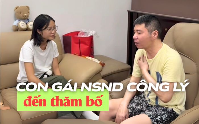 Khoảnh khắc con gái NSND Công Lý đến thăm bố gây xúc động