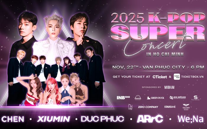 CHEN và XIUMIN (EXO) khuấy đảo sân khấu chính tại đại nhạc hội quốc tế ở TP. Hồ Chí Minh