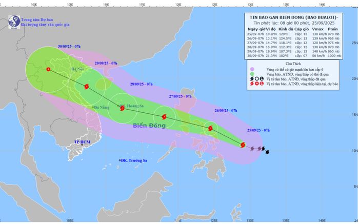 Bão số 9 suy yếu, bão số 10 sắp vào biển Đông đêm 26/9