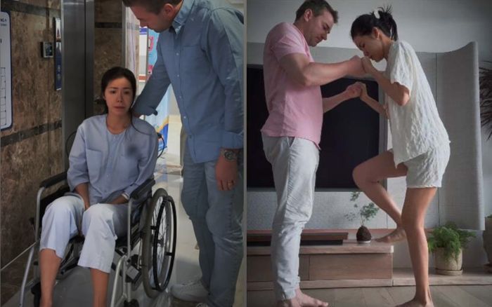 Minh Tú chấn thương chân vẫn được chồng Tây làm điều này mỗi ngày, bảo sao chị em không ghen tị!