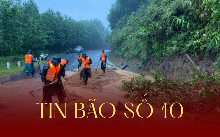 Bão số 10 đã suy yếu thành áp thấp nhiệt đới