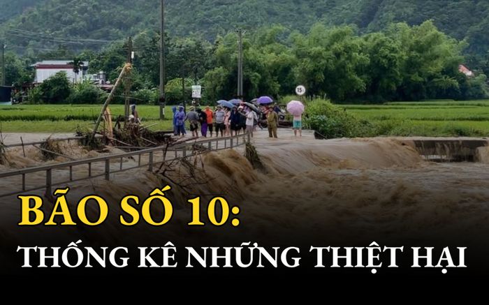 Bão số 10 gây thiệt hại nghiêm trọng ở nhiều tỉnh, thành phố