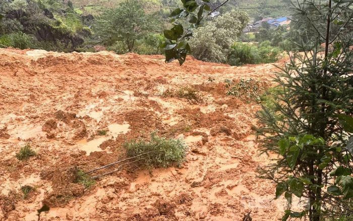 Sạt lở ở Tuyên Quang vùi lấp một ngôi nhà, 4 người mất tích