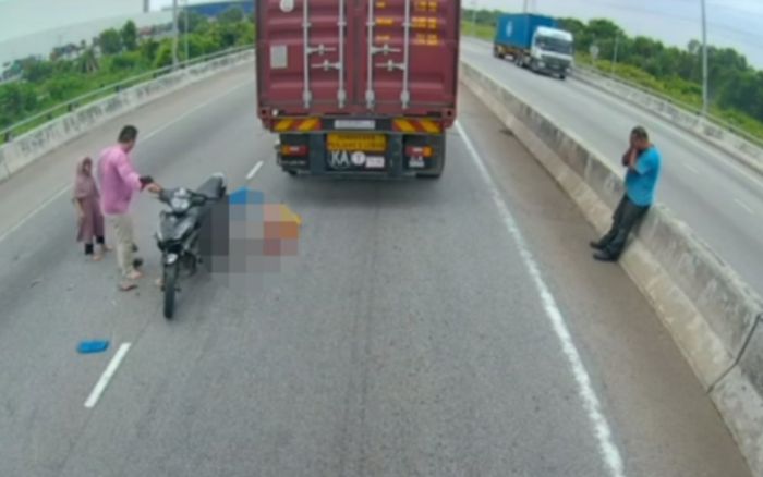 Tài xế container ôm mặt khóc nức nở sau vụ tai nạn khiến người phụ nữ tử vong