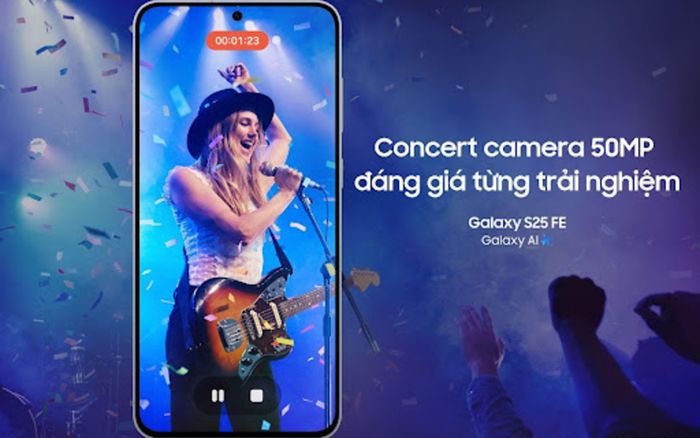 Mẹo bắt trọn mọi khoảnh khắc concert đáng giá với Galaxy S25 FE